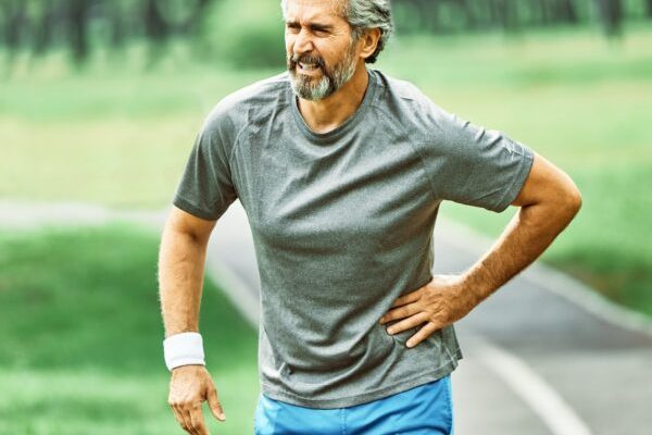 senio exercise running man active fitness jogging pain hip injury back bone arthritis chest disease